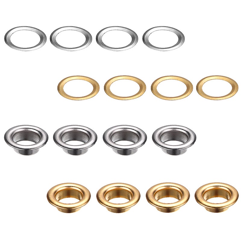 Bememo 1/4 Inch Grommet Kit 100 Sets Grommets Eyelets with 3 Pieces Install Tool Kit and Box for Shoes Clothes Crafts Bag - Image 4